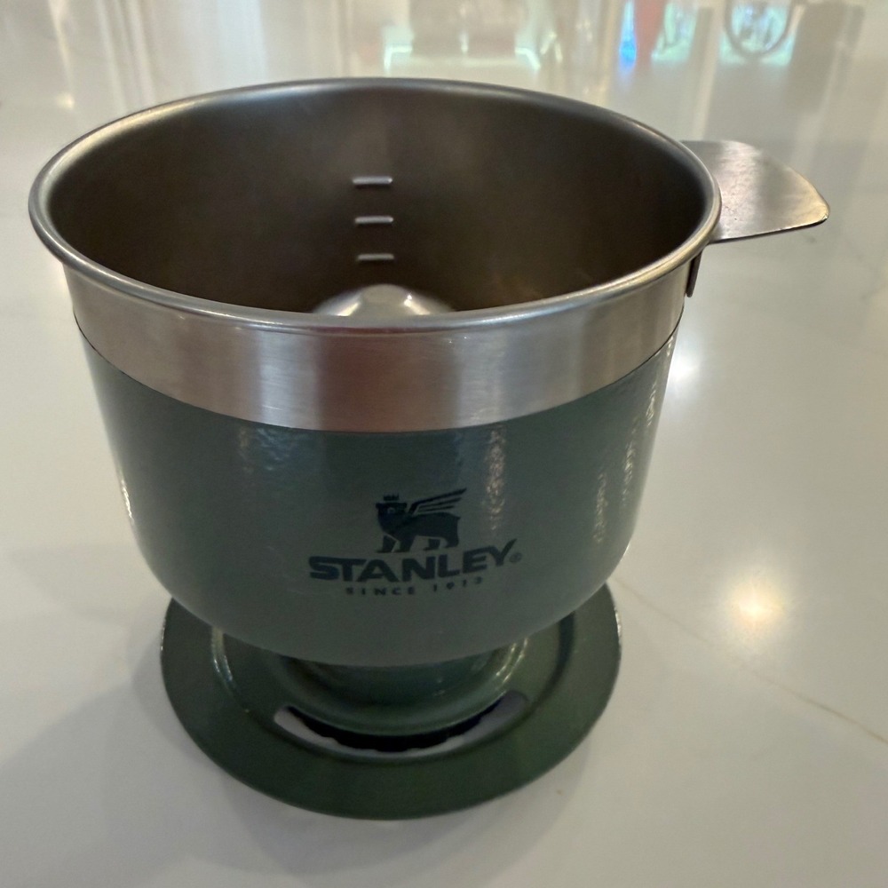 Stanley Classic Perfect-Brew Pour Over Coffee Maker Hammertone Green Stainless